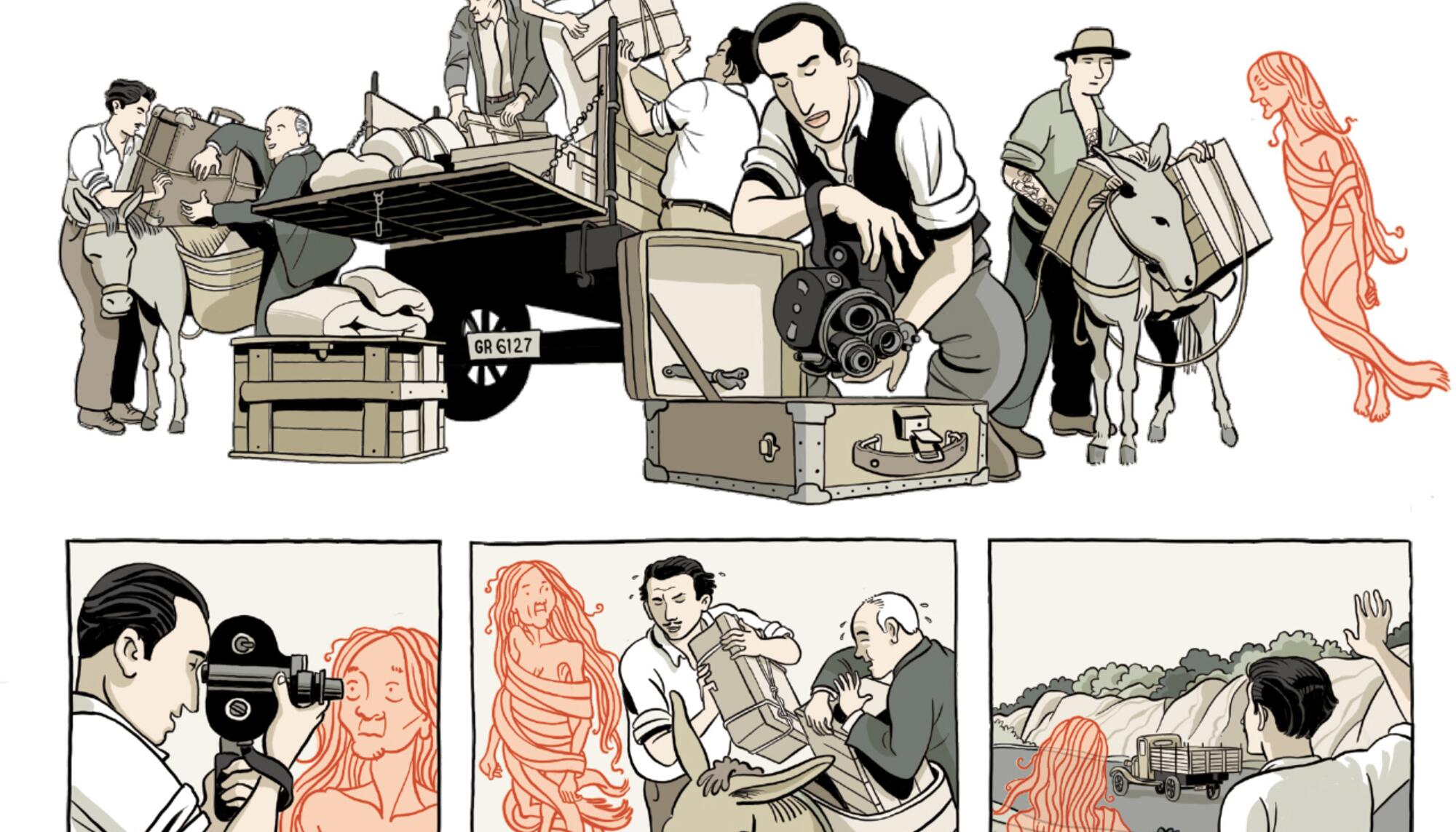 Viñeta del cómic ‘El otro mundo’, con guión de Enrique Bonet y dibujos de Joaquín López Cruces